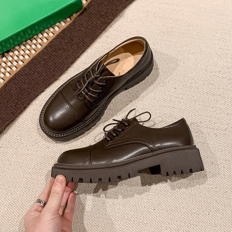 Orthopedic Balance Leather Platform Shoes - Supportive Heel