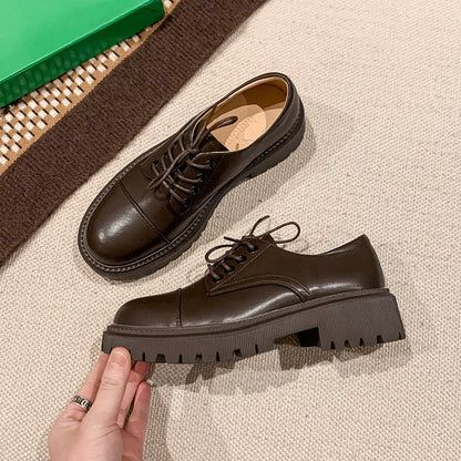 Orthopedic Balance Leather Platform Shoes - Supportive Heel