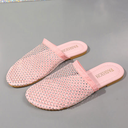 Orthopedic Rhinestone Comfort Slide Sandals