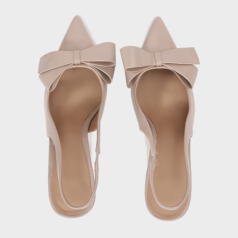 Orthopedic Balance | Pointed Toe Bow Slingback Heels