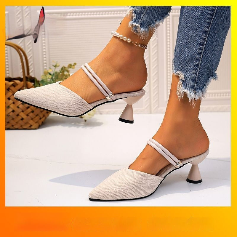 Orthopedic Balance | Pointed Toe Slingback Kitten Heels