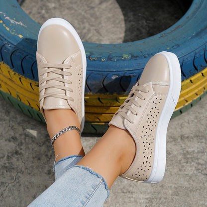 Orthopedic Balance Cutout Flat Shoes - Unique Elegance