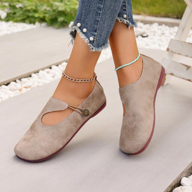 Orthopedic Balance Women’s Vintage Mary Jane Flats – Soft Comfort Everyday Walking Shoes