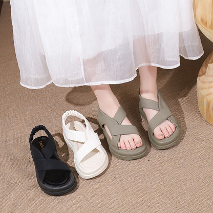 Cove | Women’s Orthopedic Cross Strap Platform Sandals