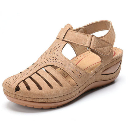 Orthopedic Balance Plus Size Retro Wedge Sandals - Comfort And Style