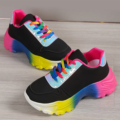 Orthopedic Balance Rainbow Sports Sneakers - Unique Style And Comfort