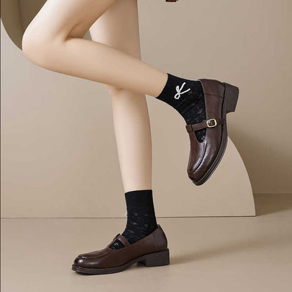 Loris | Women's Commuter French Leather Shoes