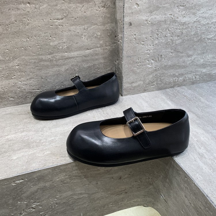 Orthopedic Balance Mary Jane Shoes - Leather Buckle Comfort