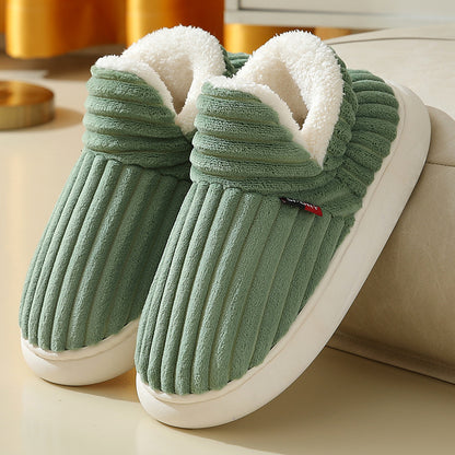 Lala | Plush Corduroy Indoor Slippers – Warm Comfort for Home