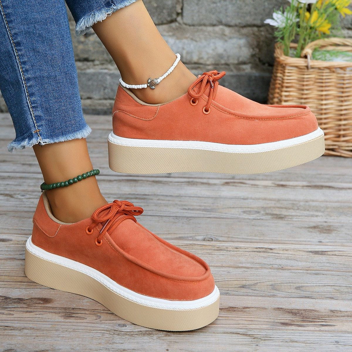 Genevieve | Women’s Orthopedic Suede Casual Platform Shoes