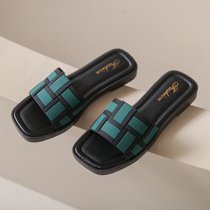 Orthopedic Balance Woven Comfort Slide Sandals