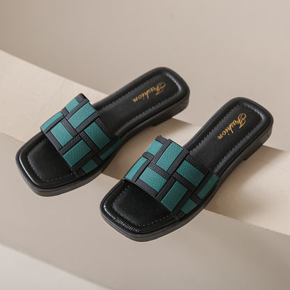 Orthopedic Balance Woven Comfort Slide Sandals