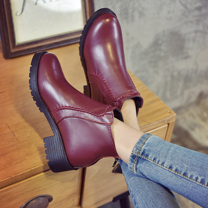Clara | Classic Zip-Up Ankle Boots