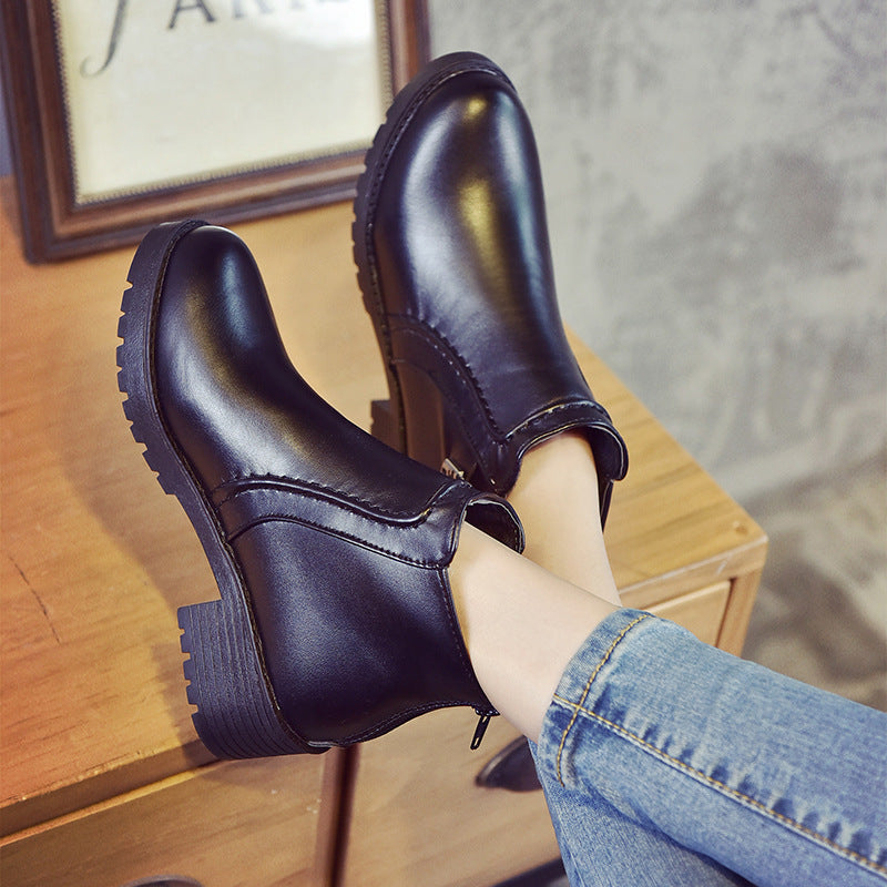 Clara | Classic Zip-Up Ankle Boots