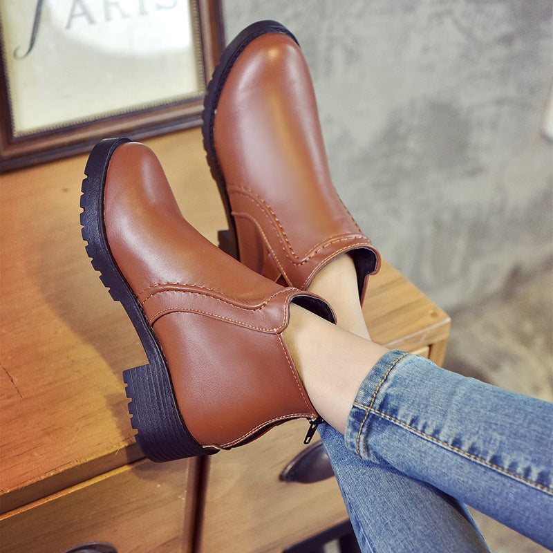 Clara | Classic Zip-Up Ankle Boots