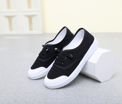 Orthopedic Balance Canvas Sneakers - Flat Sole Comfort