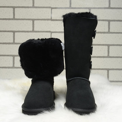 Marlena | Buttoned Foldable Fur Winter Boots