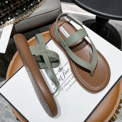 Roselle | Women’s Orthopedic Cross Strap Slingback Flat Sandals