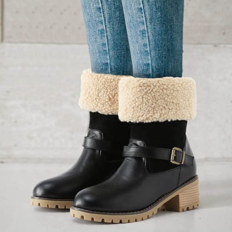 Modesty | WinterHaven Orthopedic Fur-Cuff Ankle Boots