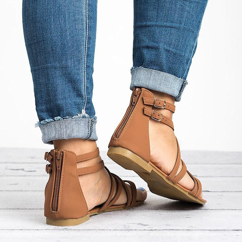 Gracie | Women’s Flat Sandals with Orthopedic Arch Support