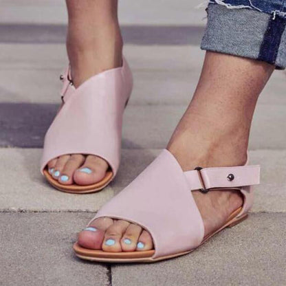 Reese | Women’s Orthopedic Open-Toe Leather Sandals with Adjustable Strap