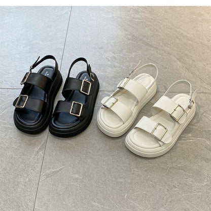 Odessa | Women’s Orthopedic Double Buckle Platform Slingback Sandals