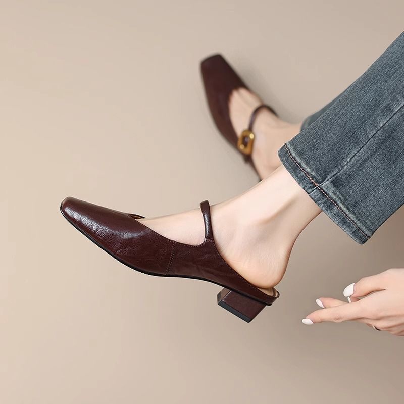 Orthopedic Balance | Square Toe Mary Jane Ballet Flats