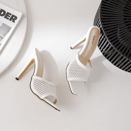 Orthopedic Balance Mesh Heeled Mules - Supportive Comfort