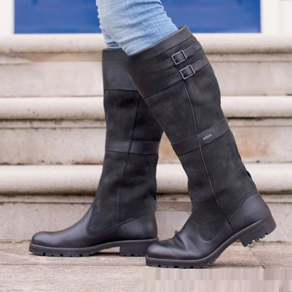 Orthopedic Balance Knee-High Boots - Square Heel Support