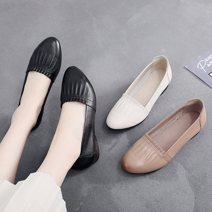 Orthopedic Balance Flat Shoes In Genuine Leather, Unique Elegance