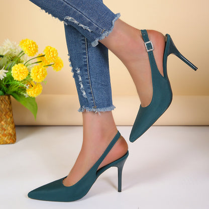 Andrea | Sleek Slingback Stiletto Heels with Pointed Toe