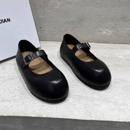 Orthopedic Balance Mary Jane Shoes - Leather Buckle Comfort