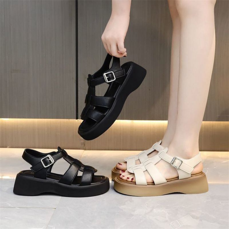 Orthopedic Balance | Chunky Platform Buckle Strap Sandals