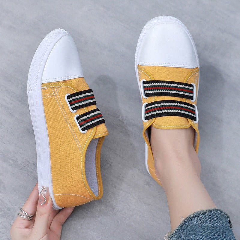 Orthopedic Balance Casual Canvas Slip-On Sneakers – Lightweight Everyday Comfort Shoes