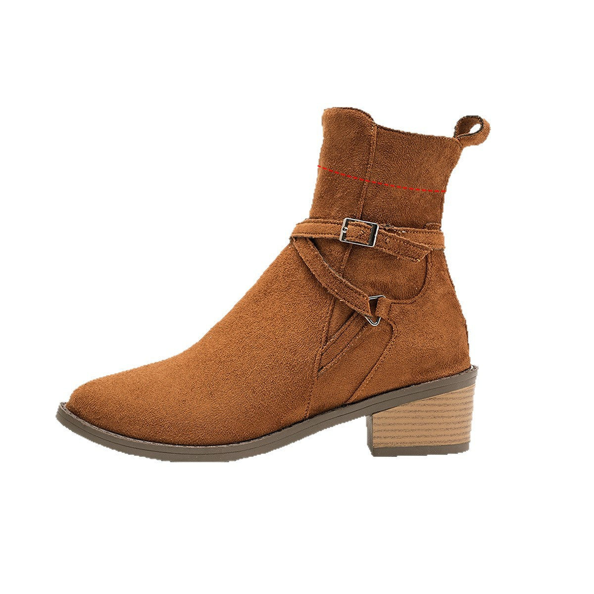 Orthopedic Balance Ankle Boots - Cross-Strap Mid-Heel Comfort