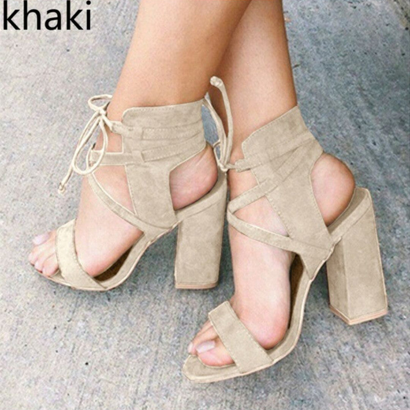 Orthopedic Balance Unique High Heel Sandals With Ankle Strap