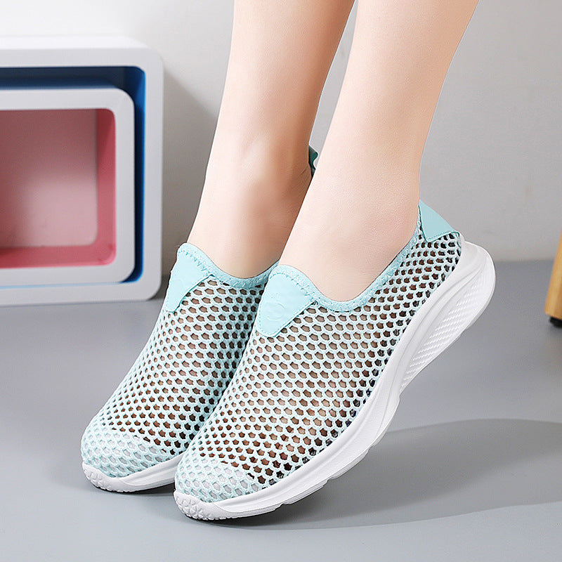 Orthopedic Balance | Breathable Rhinestone Mesh Slip-On Sneakers