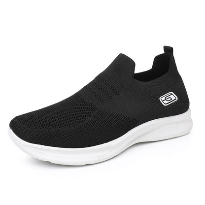 Orthopedic Balance Women’s Knit Slip-On Sneakers – Lightweight Breathable Comfort Shoes