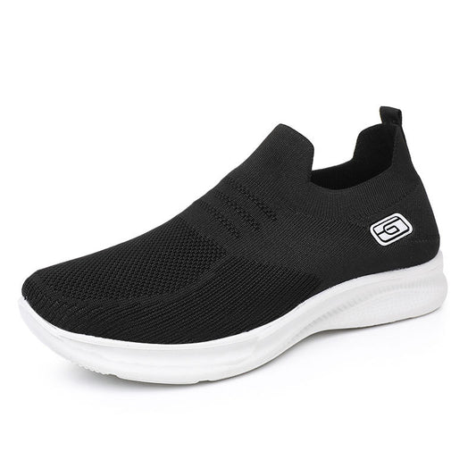 Orthopedic Balance Women’s Knit Slip-On Sneakers – Lightweight Breathable Comfort Shoes