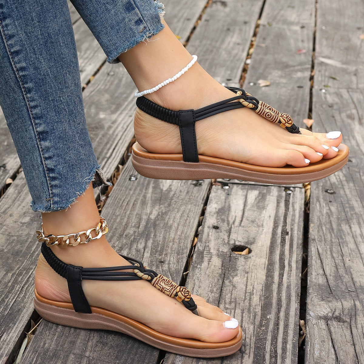 Orthopedic Balance Flat Sandals - Summer - Unique And Elegant