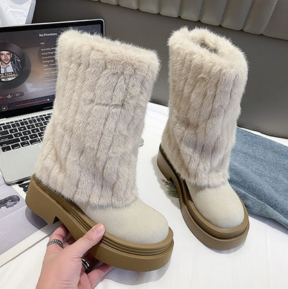 Ariana | Plush Tall Fur Winter Boots