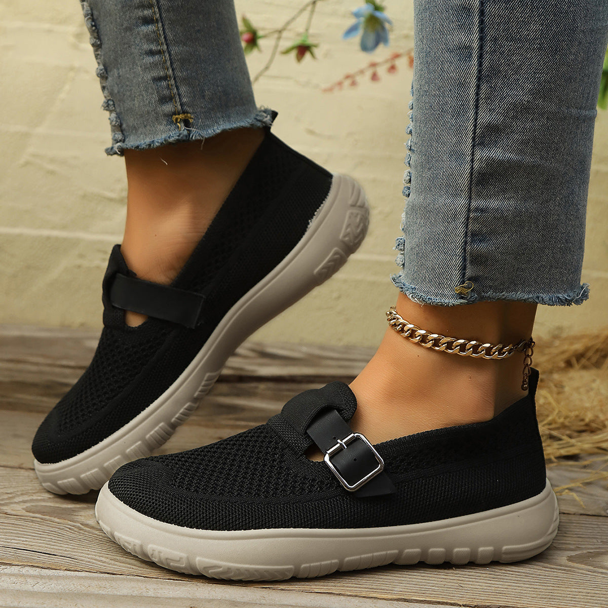 Orthopedic Balance | Breathable Knit Slip-On Loafers