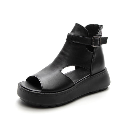 Orthopedic Balance Peep-Toe Ankle Boot Sandals