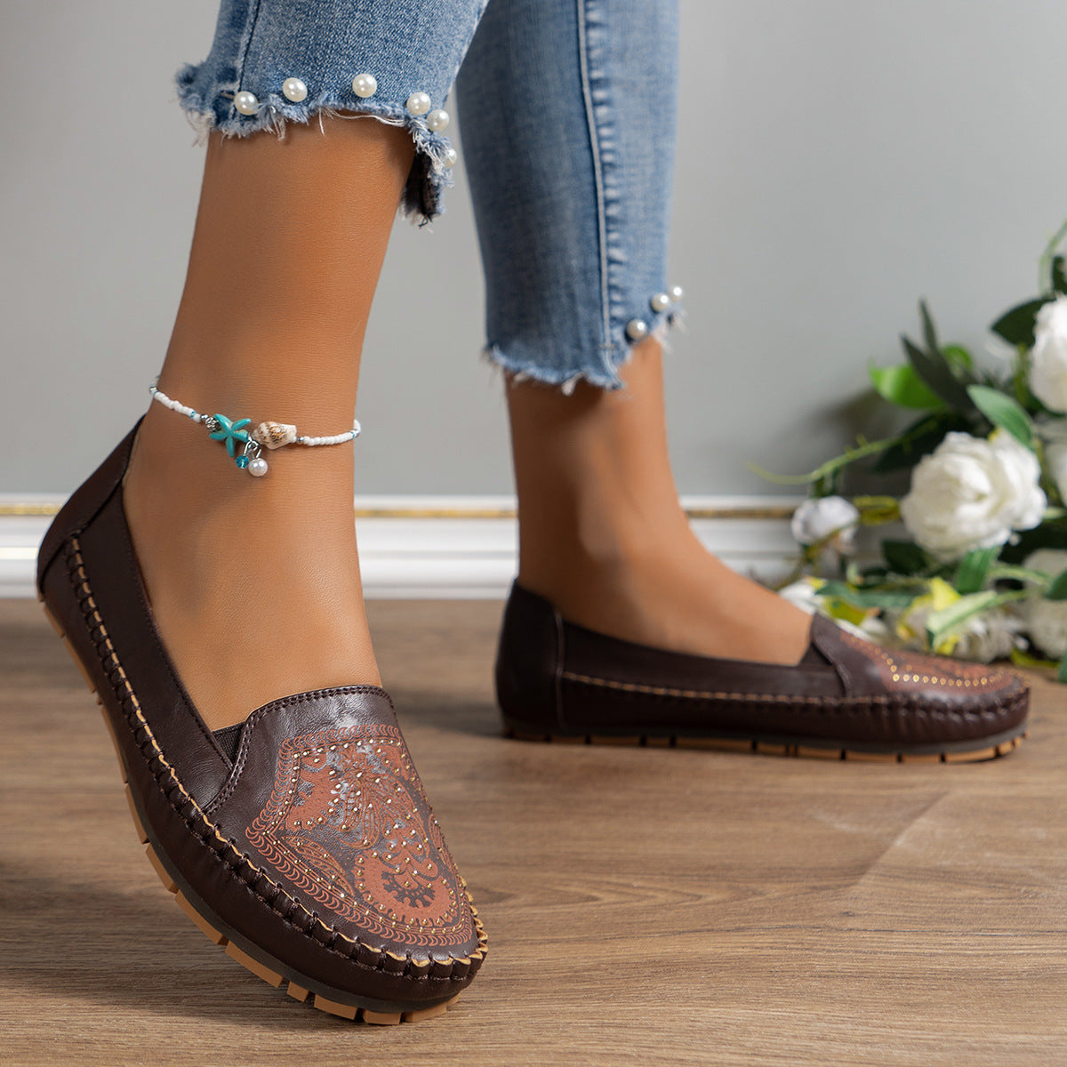 Orthopedic Balance Retro Flat Loafers  With A Unique Vintage Look