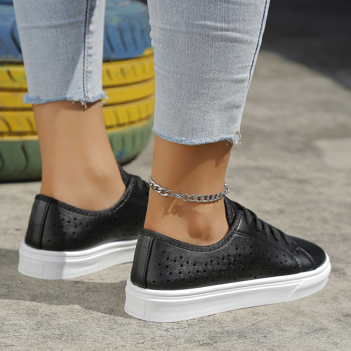 Orthopedic Balance Cutout Flat Shoes - Unique Elegance