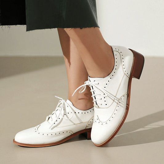 Orthopedic Balance Retro Oxfords - Lace-Up Comfort Shoes