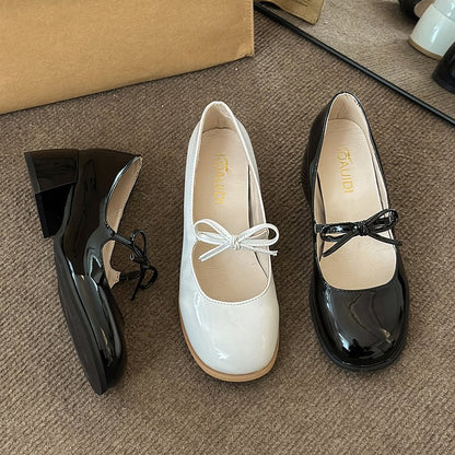 Orthopedic Balance Mary Jane Shoes - Vintage Bow Comfort