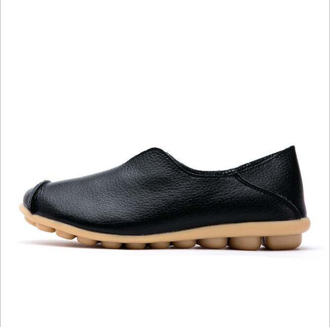 Orthopedic Balance Flat Shoes In Genuine Leather - Unique Elegance