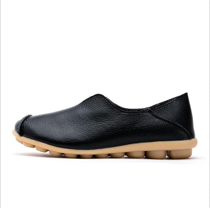 Orthopedic Balance Flat Shoes In Genuine Leather - Unique Elegance