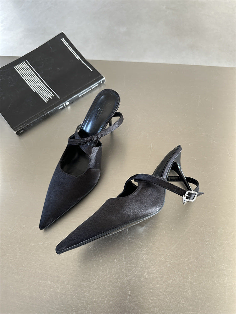 Orthopedic Balance Pointed-Toe Slingback Heels